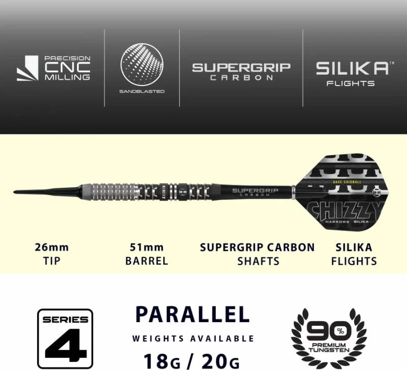 Shigjeta dart Harrows për meshkuj, soft tip