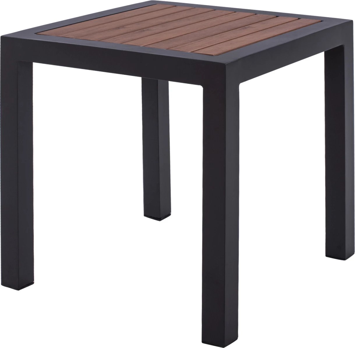 Tavolinë alumini FH5403.02 gri me sipërfaqe Polywood 45Χ45Χ45,5