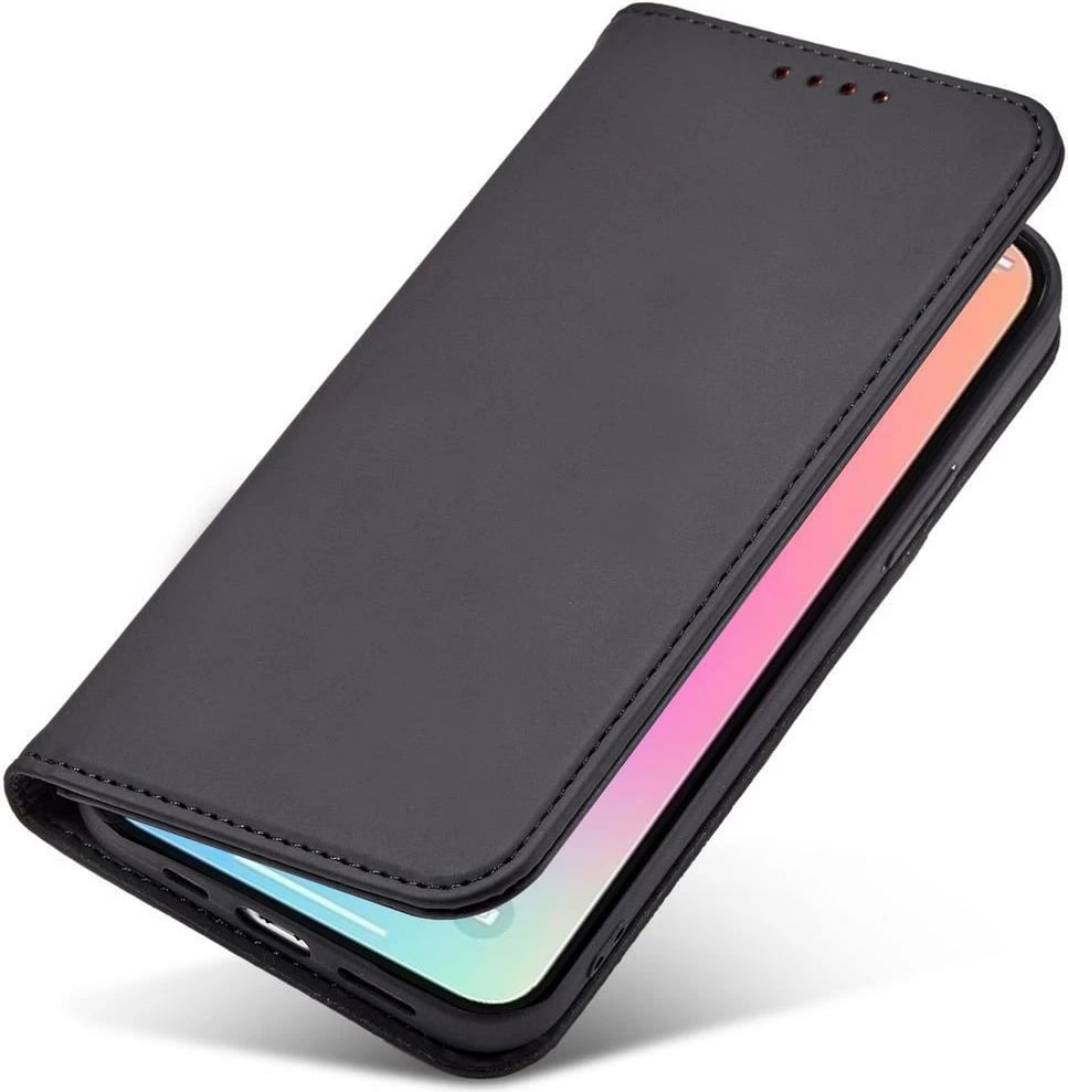 Mbështjellës Hurtel Magnet Card Case për iPhone 14 Pro Max, me kapak, xhep për karta, i zi