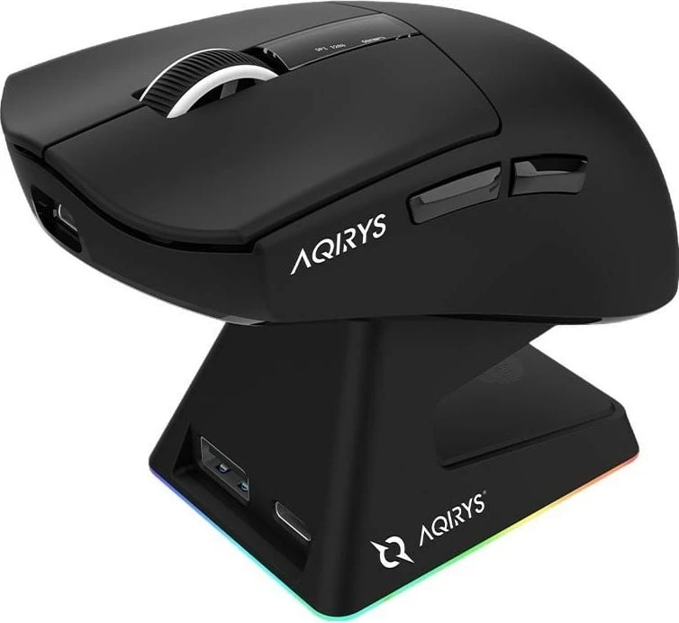 Maus Aqirys ZEPHYR, RGB, Wireless+Wired, i zi
