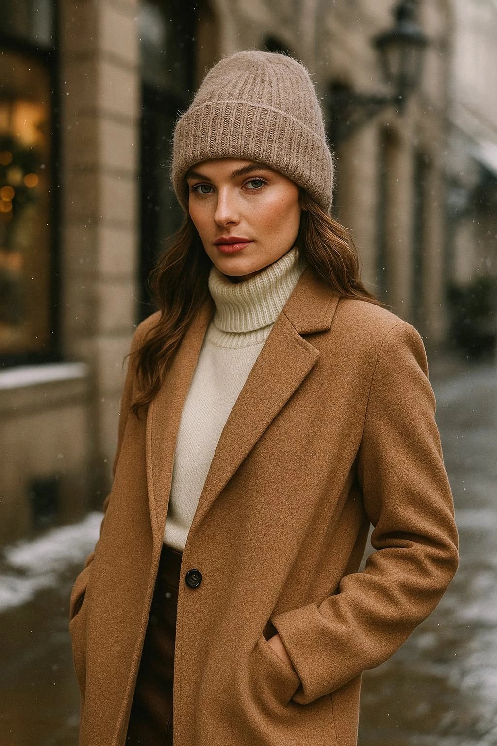 Bere për gra, ngjyrë mink, Jumeon, Bere1141