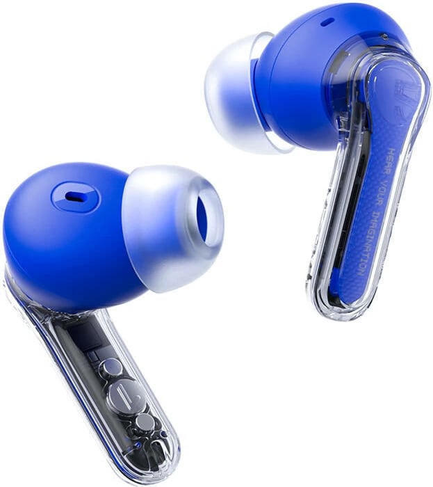 Kufje Soundpeats Clear TWS, Bluetooth 5.3, 12 mm, Blu me kasë karikimi