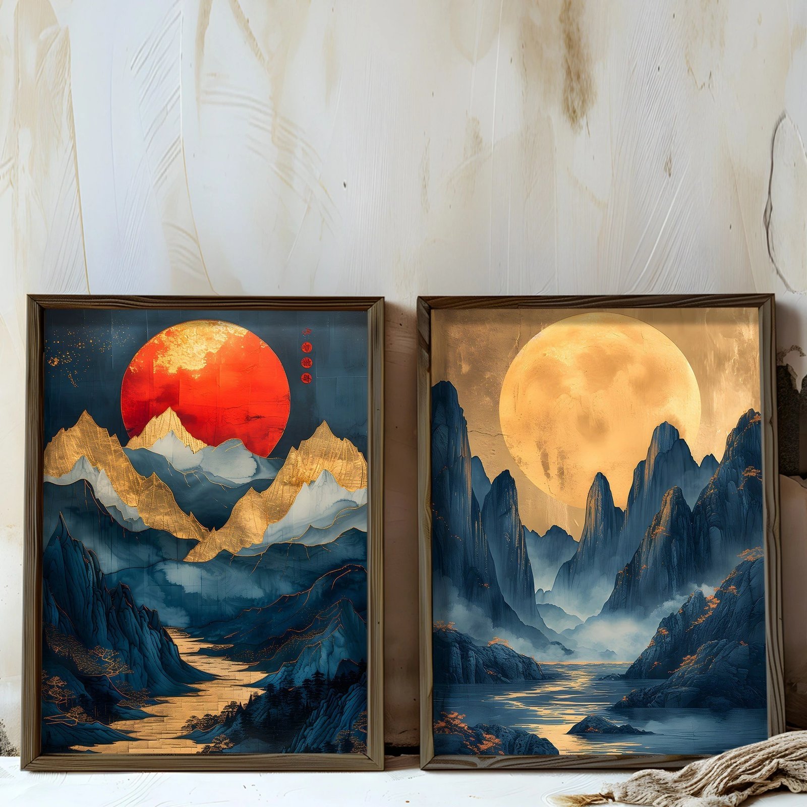 Pikturë dekorative me kornizë MDF (2 copë), Wallity, AI200