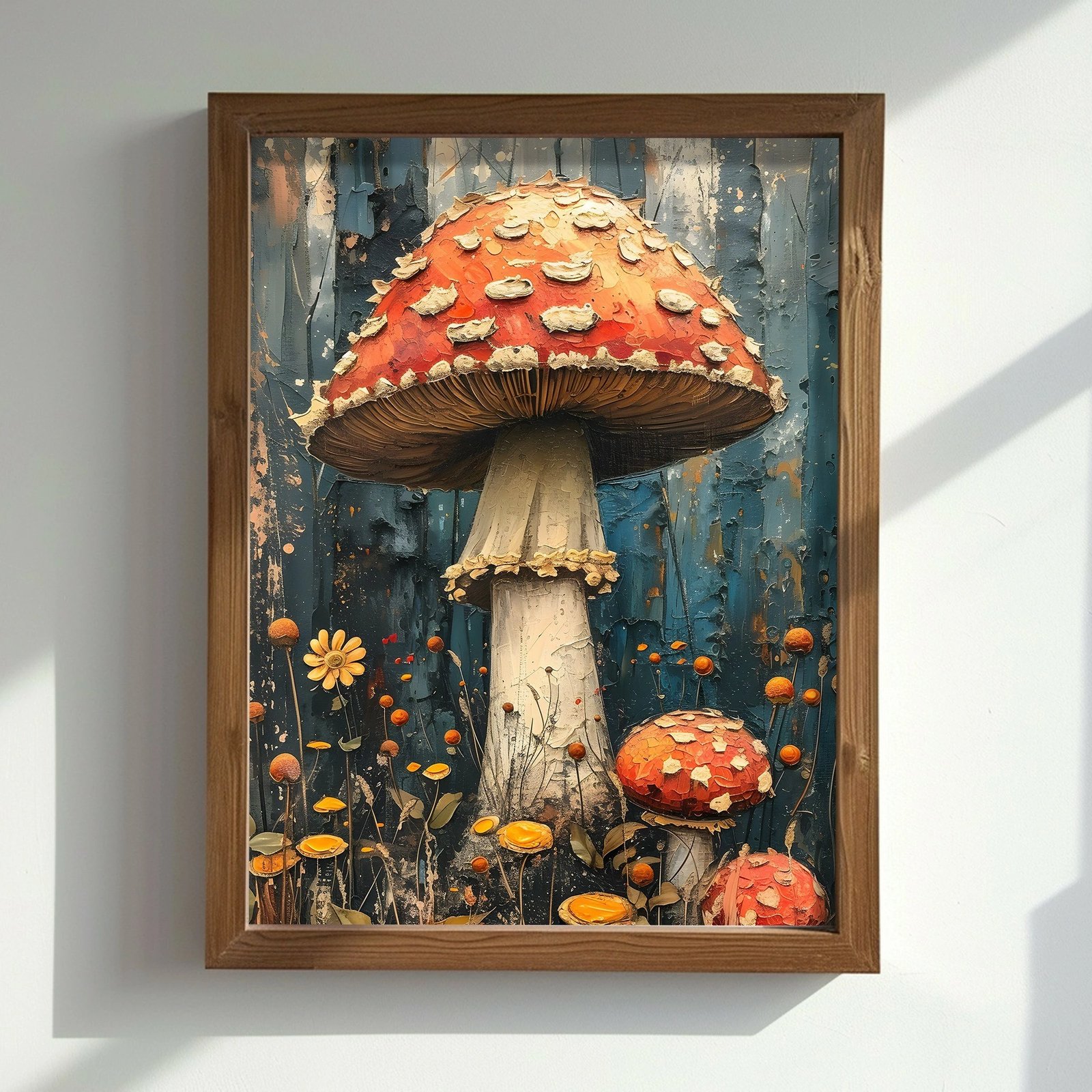 Pikturë dekorative me kornizë MDF, Wallity, AI181, shumëngjyrëshe, 35x47x3.5cm