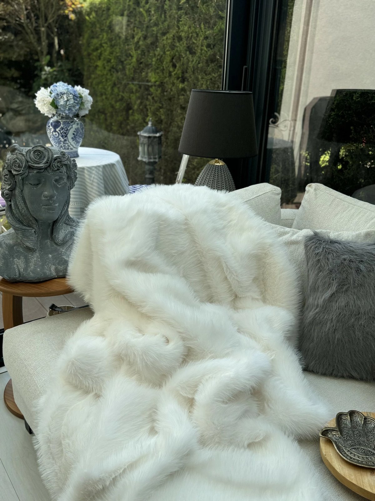 Mbulesë divani Evila Originals, Lolita, e bardhë, 75