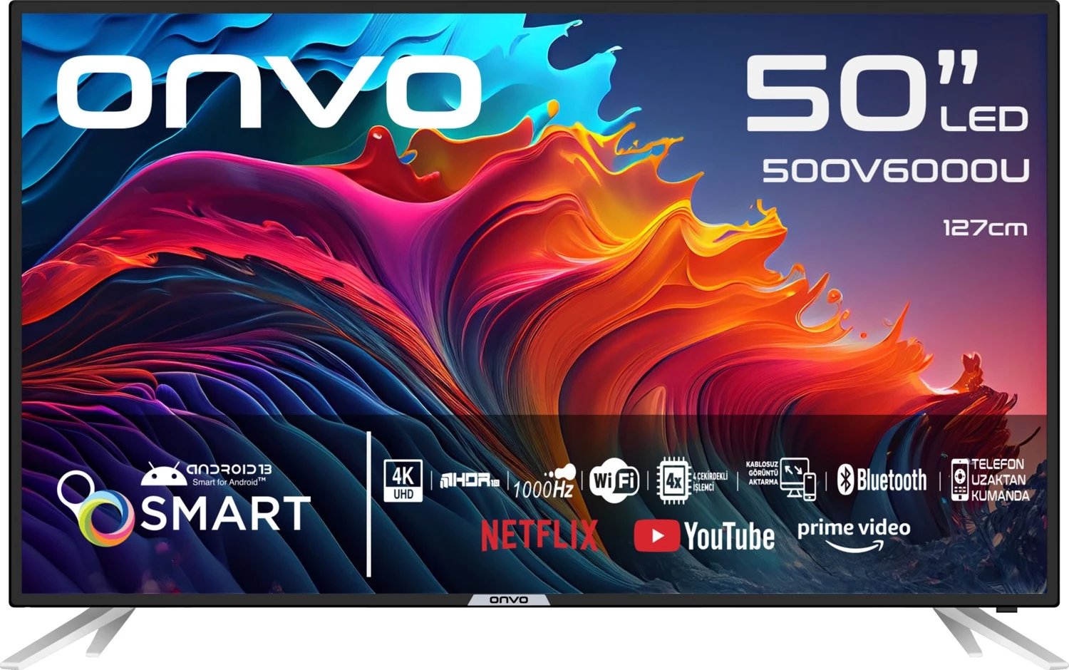 TELEVIZOR ONVO 50OV6000U | 50" LED 4K SMART TV ANDROID