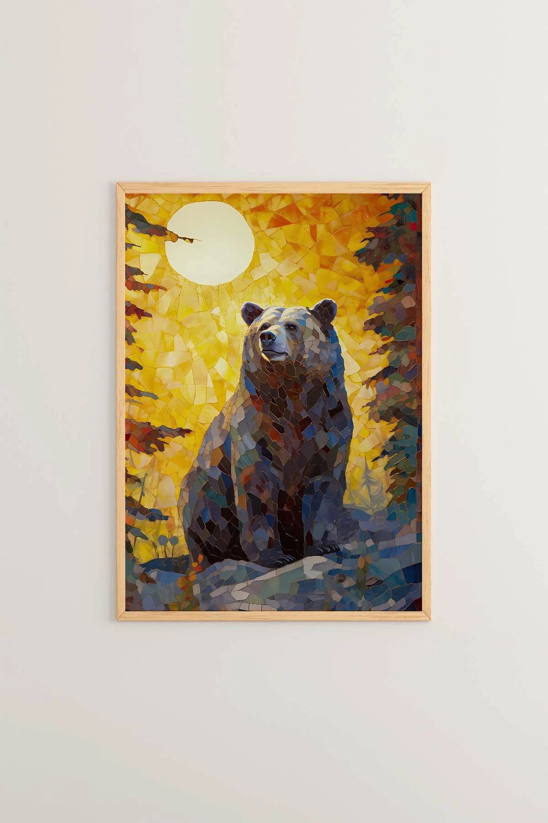 Pikturë dekorative me kornizë, Wallity, Mscartmdl30, shumëngjyrëshe, 33x48cm