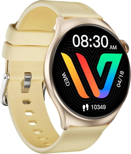Smartwatch Weofly Curve WY-CURVE/GD, 1.43" AMOLED, Bluetooth 5.3, Gold