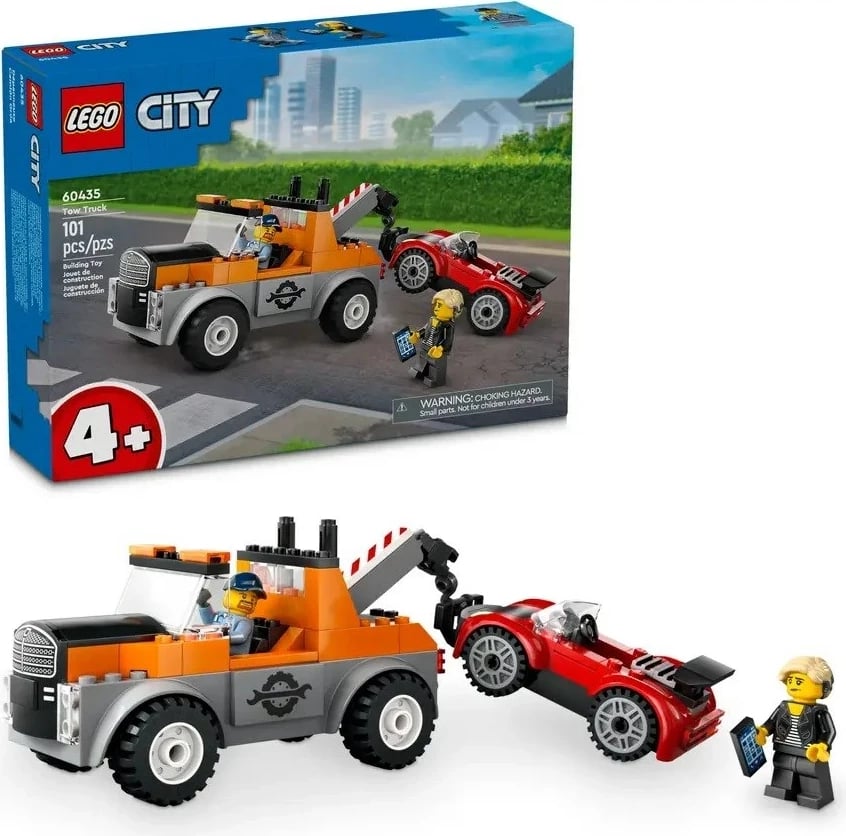Set LEGO CITY 60435, Kamion tërheqës dhe veturë sportive