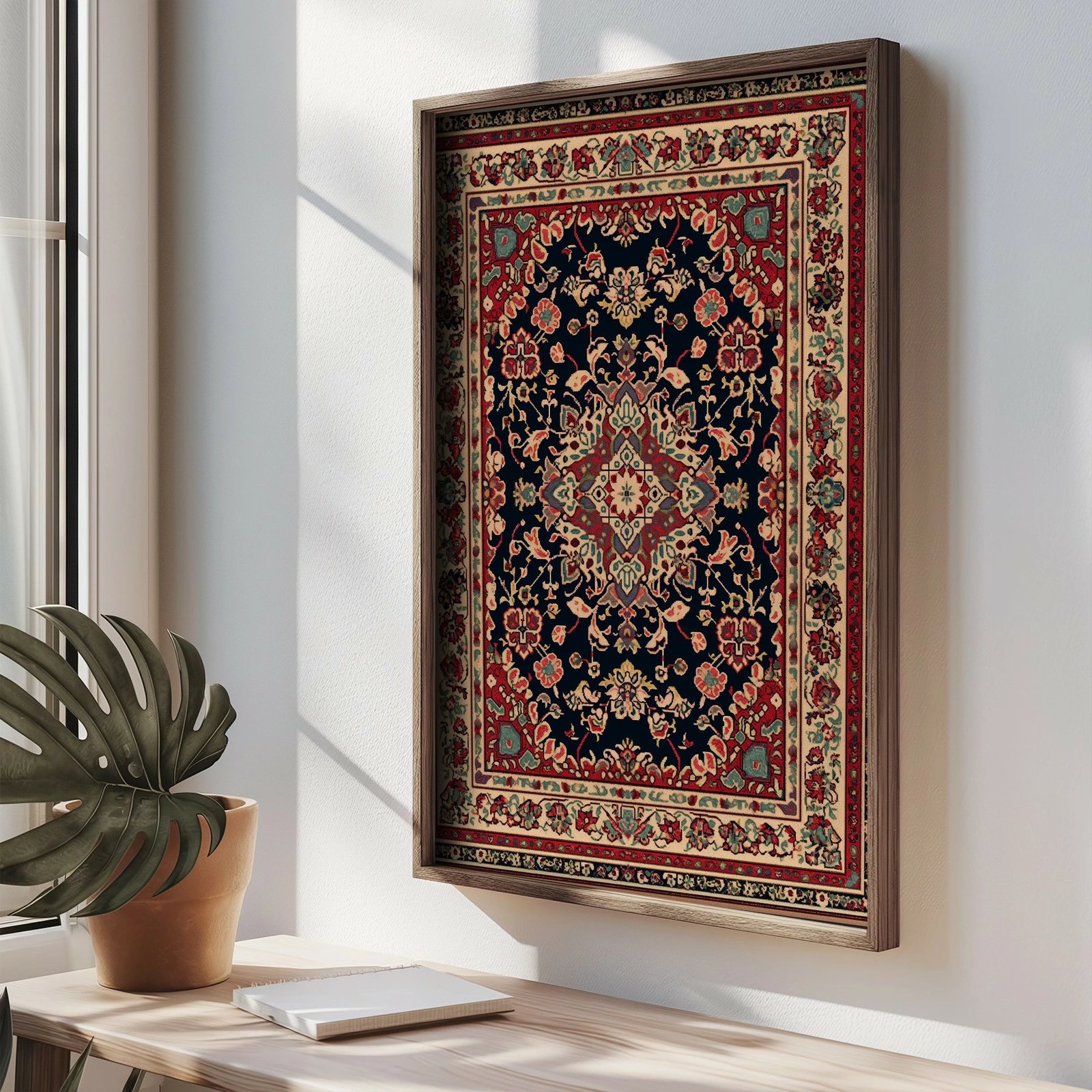 Pikturë dekorative me kornizë MDF, Wallity, TUN082-L, shumëngjyrëshe, 35x47x2 cm