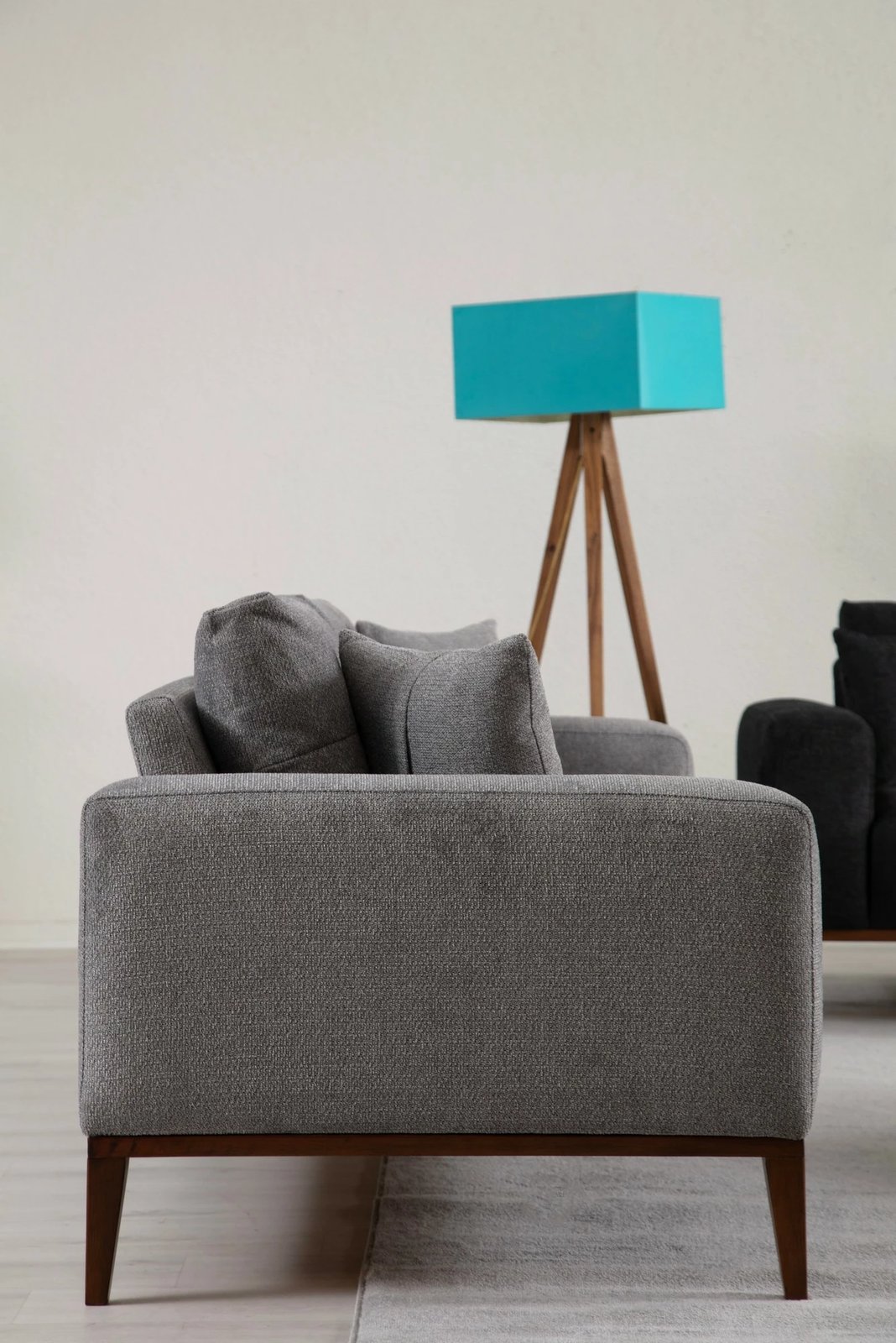 Divan-krevat treshe, ngjyrë gri e çelët, Sinor 3 vendësh