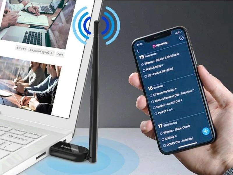 Adapter Bluetooth Conceptronic NanoUSB 100m, Bluetooth 5.1, i zi