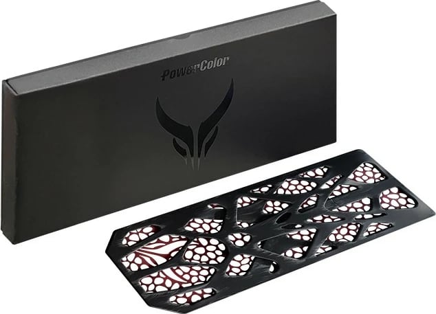 Backplate PowerColor Red Devil RX 7900, alumini, e zezë