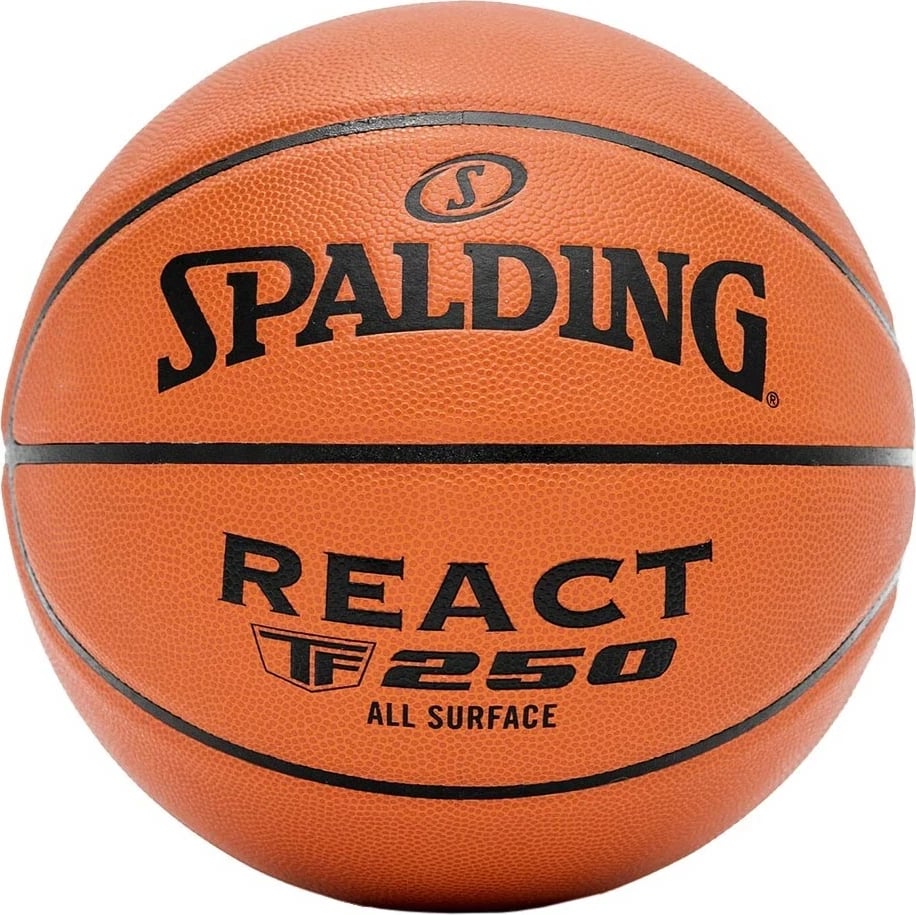 Top basketbolli Spalding React TF-250, M. 5, Kafe