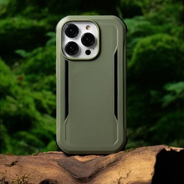 Mbështjellës Raptic X-Doria Fort Case për iPhone 14 Pro me MagSafe, i gjelbër
