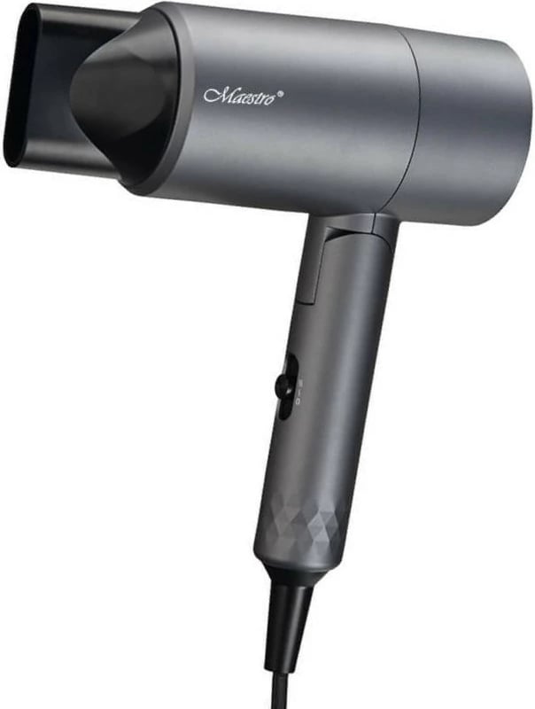Tharëse flokësh Feel-Maestro MR-209, 1600W, e zezë/gri, dorezë e palosshme