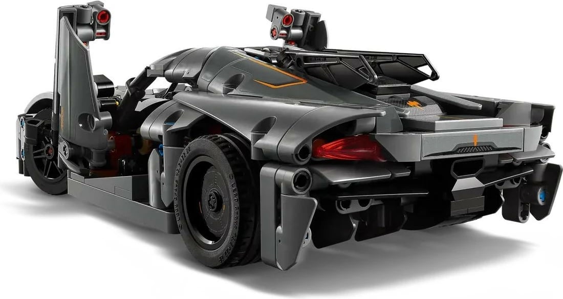 Set ndërtimi LEGO Technic 42173 Koenigsegg Jesko Absolut, 801 pjesë, Gri