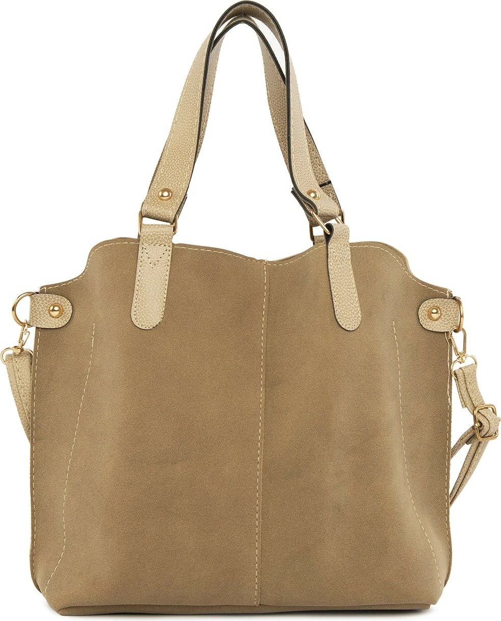 Çantë shpatullës Zoozie Bags, ngjyrë mink, M000003554