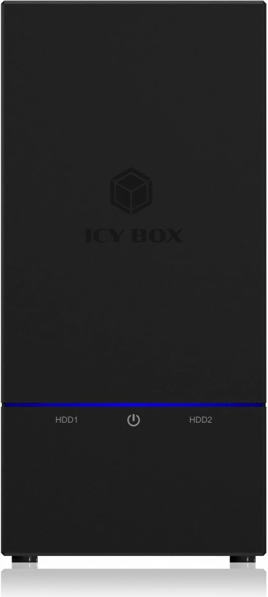 Kasë e jashtme IcyBox IB-RD3621-C31 për 2 HDD/SSD 2.5"/3.5", USB Type-C, e zezë