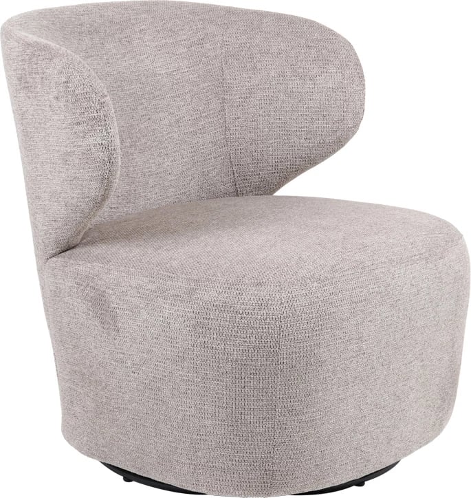 Fotel Marelia rrotulluese, material stof, ngjyrë ulliri, 73x76x76cm