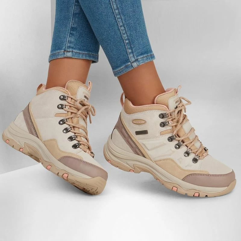 Atlete femra Skechers, bezhë
