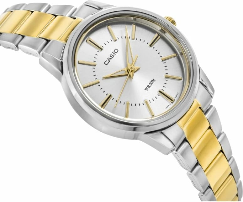 Orë dore për femra Casio, argjend e ar