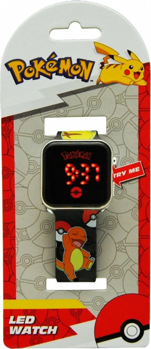 Orë dore LED Pokemon Kids Euroswan POK4322, shumëngjyrëshe
