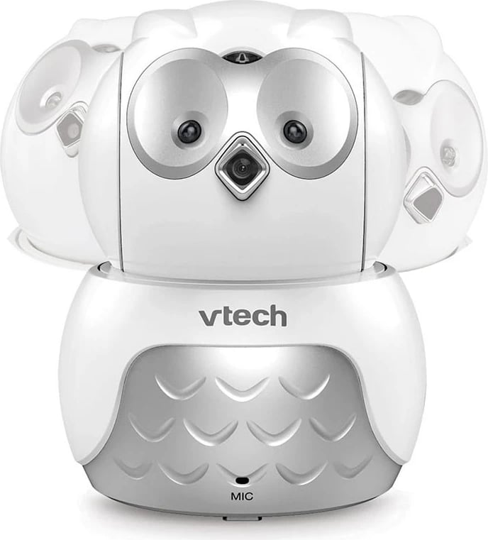 Monitor bebe me video, VTech, BM5550 Owl, ekran 5 inch, PTZ, komunikim dykahësh, Silver