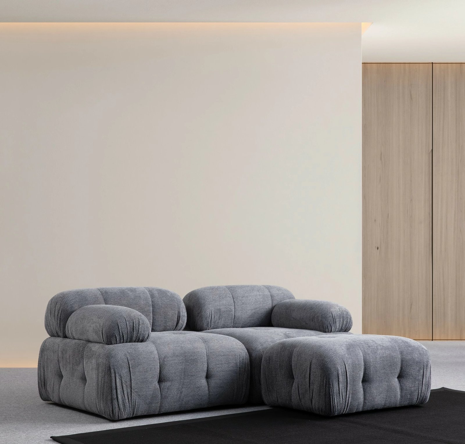 Këndare Atelier del Sofa Petite 2, ngjyrë gri