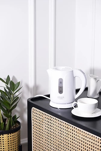 Çajnik elektrik Adler AD 1371 0.8 L 850 W plastik i bardhë