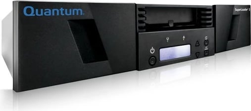 Kasë auto loader Quantum SuperLoader 3, LTO-8HH, 2U, SAS, 480TB, e zezë
