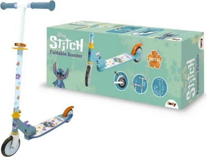 Trotinet për fëmijë Smoby Stitch Foldable, 2 rrota, multikolor