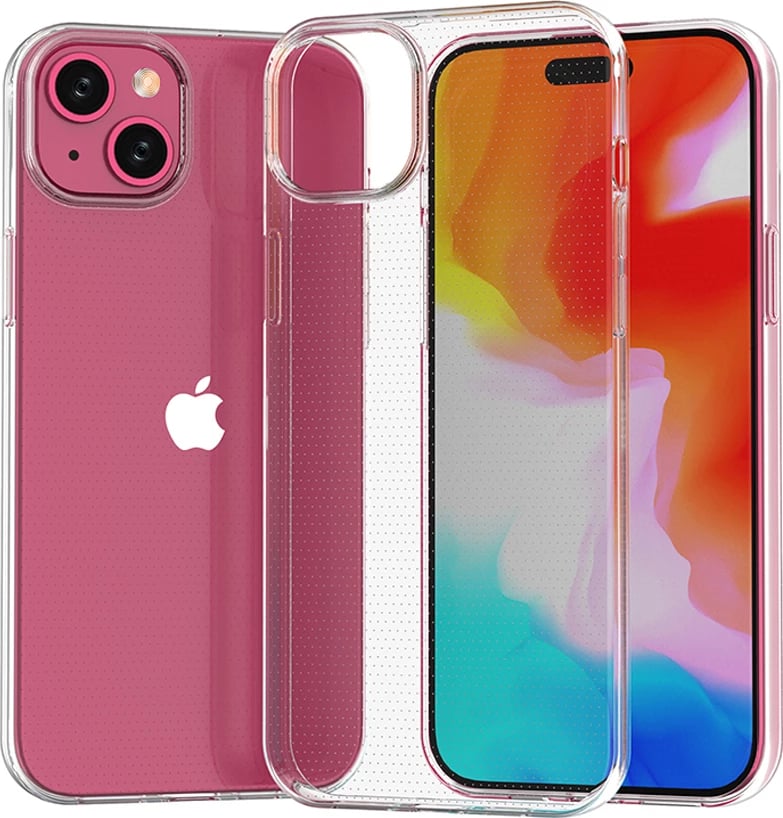 Mbështjellës Hurtel Ultra Clear për iPhone 15 Plus, Transparent
