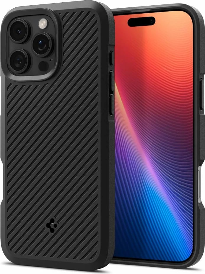 Mbështjellës Spigen Core Armor për iPhone 16 Pro Max, Mat Zi