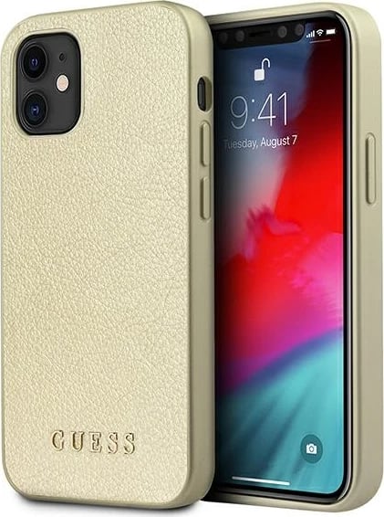 Mbështjellës Guess Iridescent për iPhone 12 mini, Gold