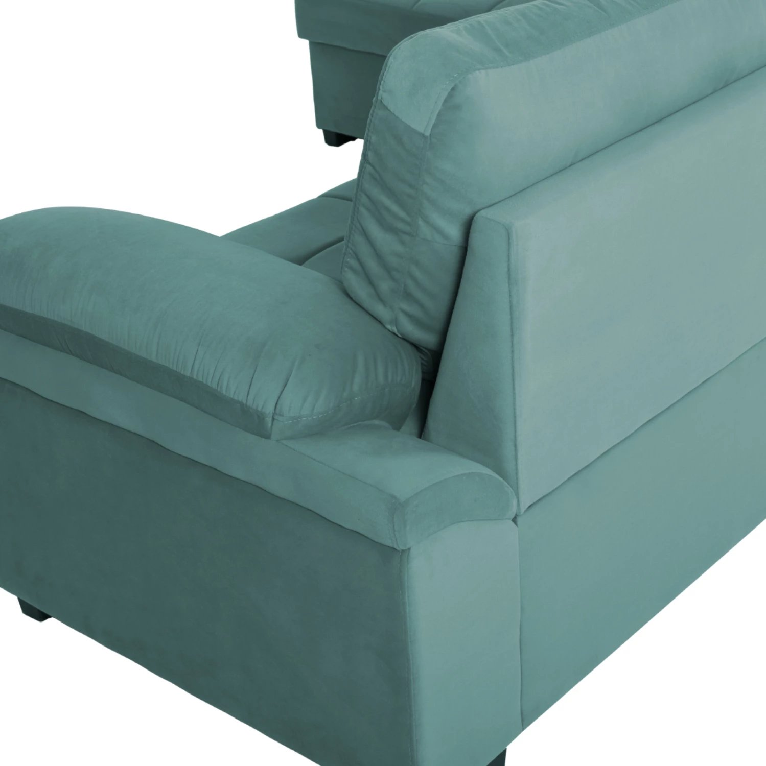 Kënd divan shtrat JADE FH3144.04L kadife jeshile deti 250x80-180x73-88Hcm