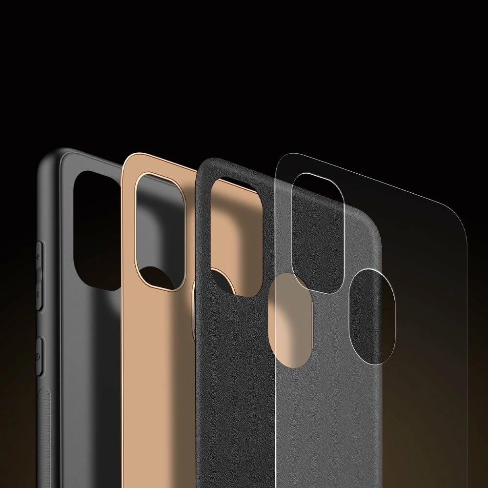 Mbështjellës Dux Ducis Yolo për Samsung Galaxy M30s, lëkurë PU, i zi
