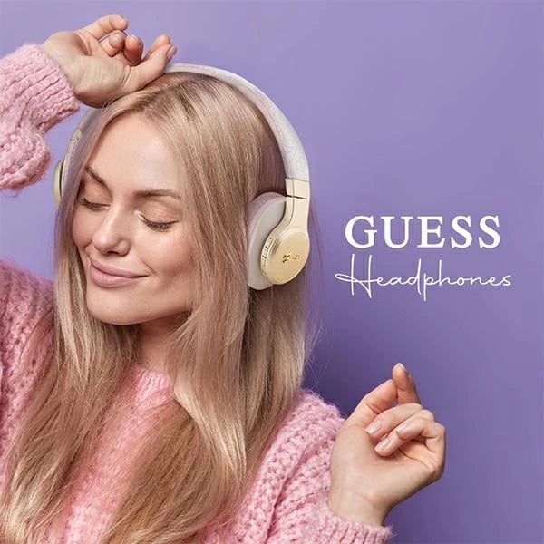 Kufje Bluetooth Guess GUBH604GEMP, on-ear, 32 orë, rozë Kufje Bluetooth Guess GUBH604GEMP, on-ear, 32 orë, rozë