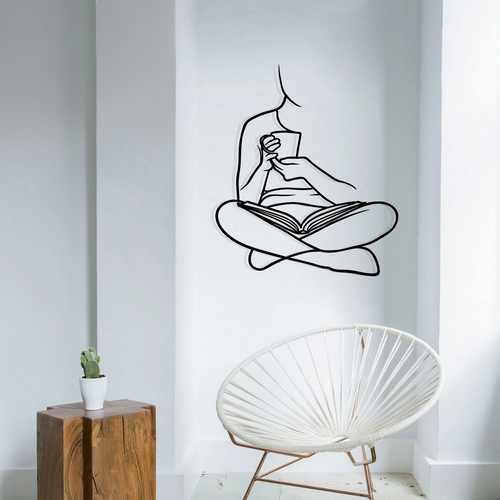 Aksesor dekorativ metalik për mur, Wallity Alegria, ngjyrë e zezë, 44.5x52cm