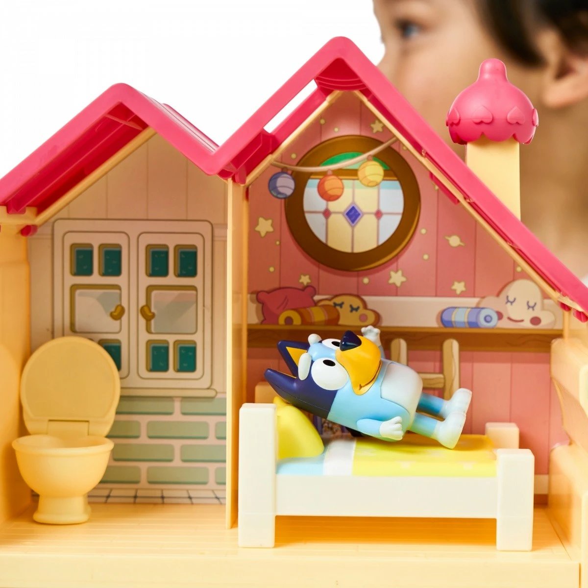 Set lodrash Bluey Mini Family House me figurë dhe aksesorë, Tm Toys
