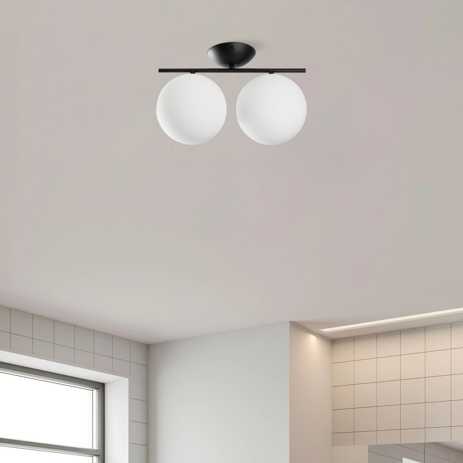 Llambë tavani Opviq, Luminar - 14115, trup metalik, ngjyrë e zezë