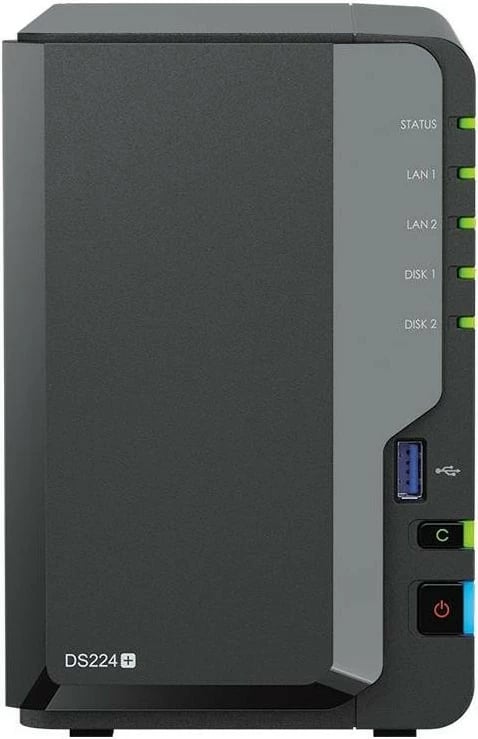 NAS Synology DS224+ 2x HAT3310-8T 16TB, zi