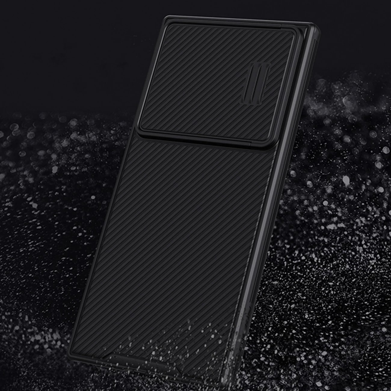 Mbështjellës Nillkin CamShield S Case për Samsung Galaxy S23 Ultra, me kapak kamere, Kaltër
