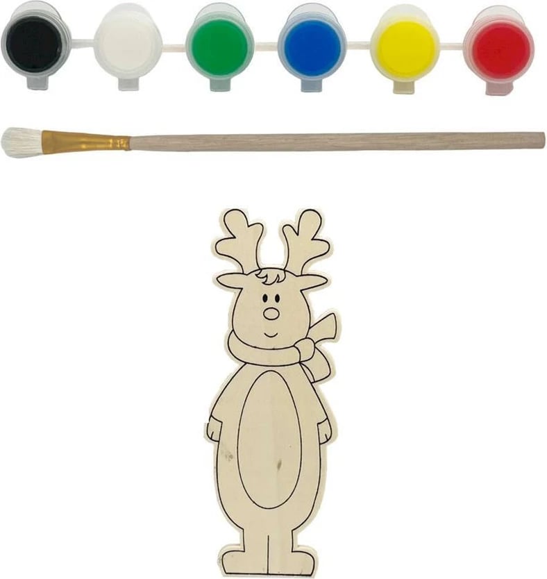 Set pikture KOOPMAN me drer prej druri dhe 6 akuarele me brushë