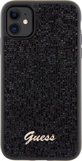 Mbështjellës Guess Disco Metal Script për iPhone 11/XR, TPU, i zi Mbështjellës Guess Disco Metal Script për iPhone 11/XR, TPU, i zi
