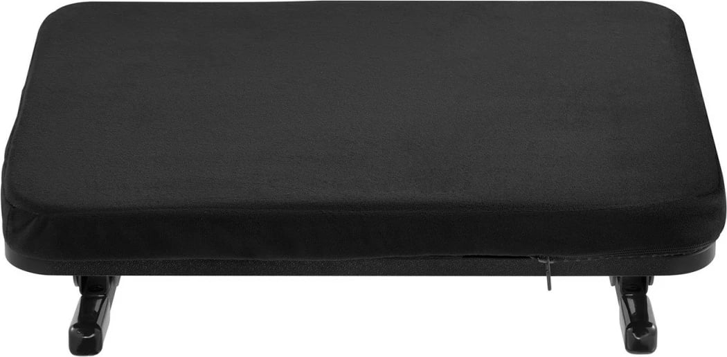 Mbështetëse këmbësh Maclean MC-460, ergonomike, me jastëk të heqshëm, e zezë