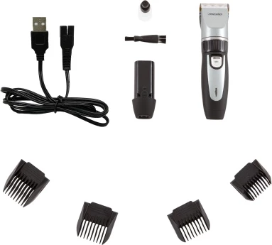 Makinë qethëse për kafshë shtëpiake, Adler, MS 2826, kokë titan me teh qeramik, 35W, deri 90 min, me/pa kabllo, set me 4 krehra dhe bateri shtesë Makinë qethëse për kafshë shtëpiake, Adler, MS 2826, kokë titan me teh qeramik, 35W, deri 90 min, me/pa kabllo, set me 4 krehra dhe bateri shtesë