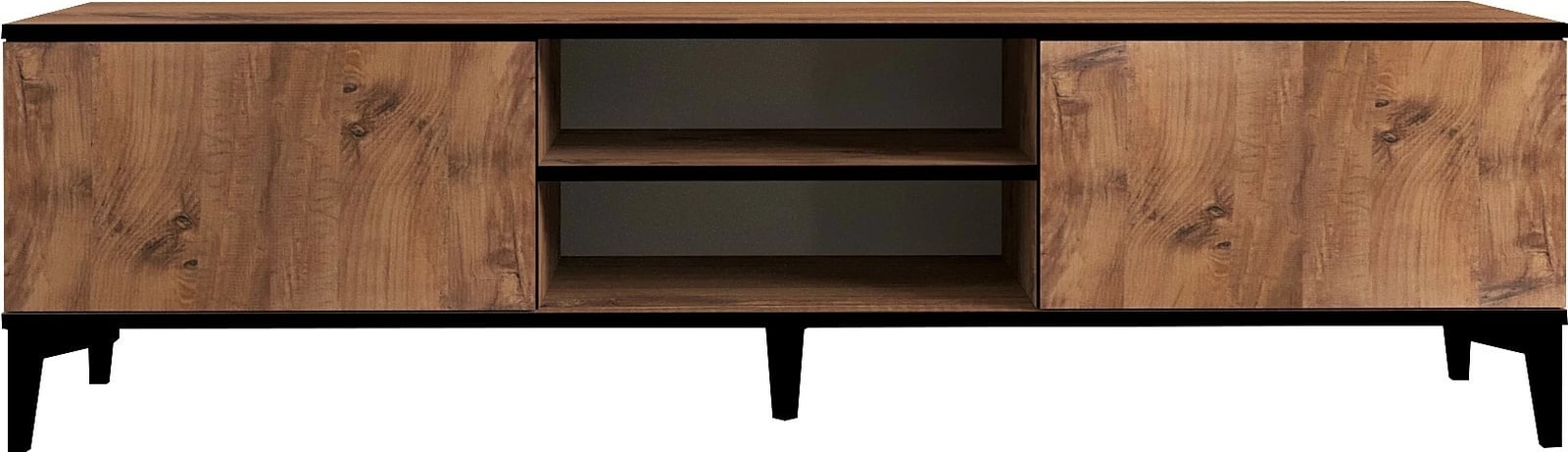 Komodë TV Hanah Home, ngjyrë Atlantic Pine dhe e zezë