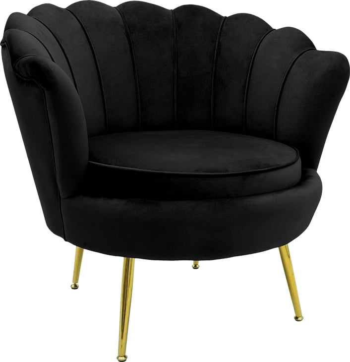 Fotel Daimon kadife zi-ari 79x74x78cm