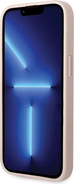 Mbështjellës Guess 4G Big Metal Logo për iPhone 15, Rozë